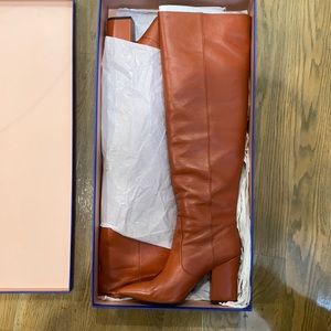 Stuart Weitzman Willa Boots size 9.5 beautiful brown, worn ONCE